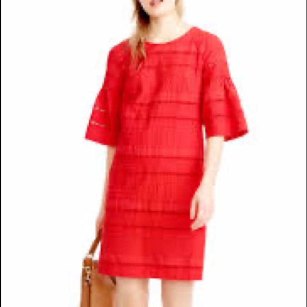 NWT Jcrew eyelet 3/4 sleeve dress
